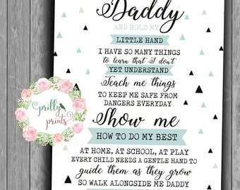 Wander with me daddy Etsy image regarding Walk With Me Daddy Poem Printable called Wander with me daddy Etsy